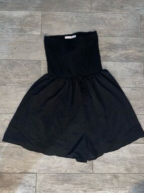 Black Strapless Women’s Romper by ByEgreis